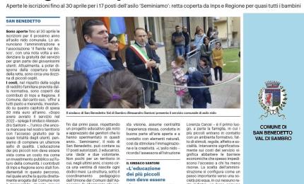 Il Comune di San Benedetto val di Sambro in aiuto delle famiglie